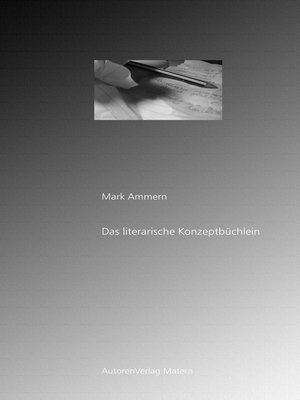 cover image of Das literarische Konzeptbüchlein